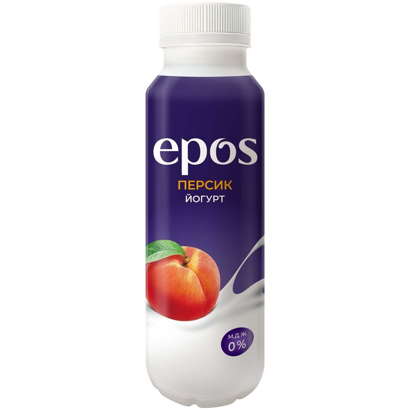 

Йогурт питьевой обезжиренный Epos персик 250 г