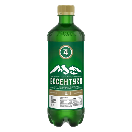 

Вода минеральная Ессентуки №4 минерально-лечебная газированная 500 мл