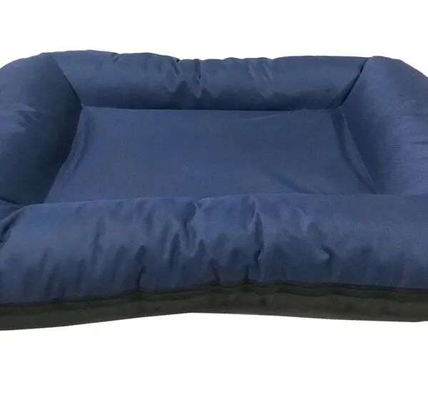 Лежак для собак Comfy ToTo ARNOLD со съемным чехлом, цвет: синий/хаки, размер XL (85х70х9 см)