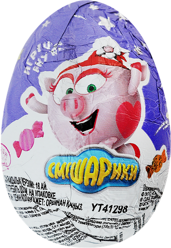 Яйцо шоколадное ШОКИ-ТОКИ с сюрпризом, в ассортименте, 20г