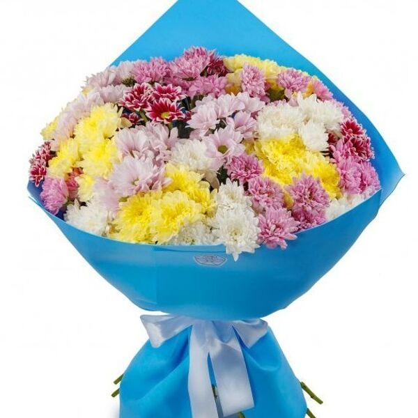 Букет из хризантем Звездное небо (макси)