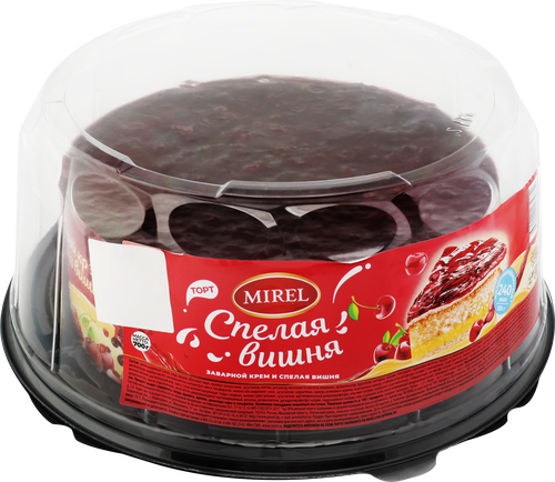 

Торт Mirel Спелая вишня бисквитный 700 г