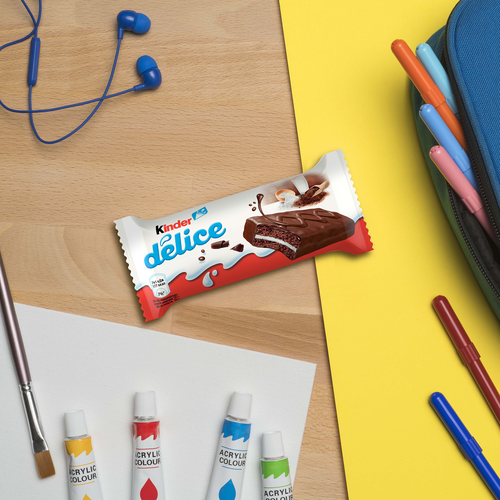

Бисквитное пирожное Kinder Delice покрытое какао-глазурью с молочной начинкой 39 г