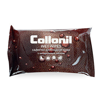Салфетки влажные Collonil № 15 для ухода за кожей с натуральным воском Германия