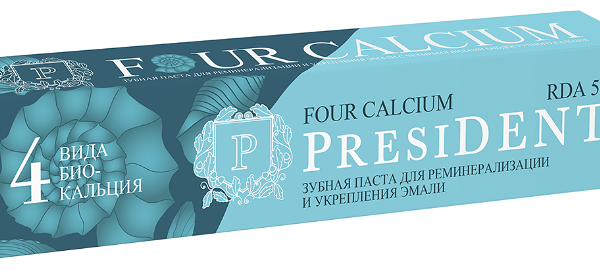 Зубная паста President Four Calcium