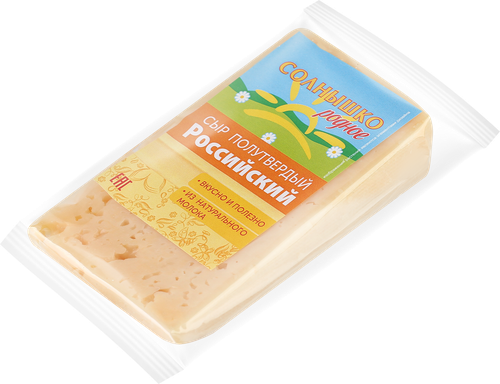 

Сыр Солнышко родное Российский 50%, без змж, 180 г