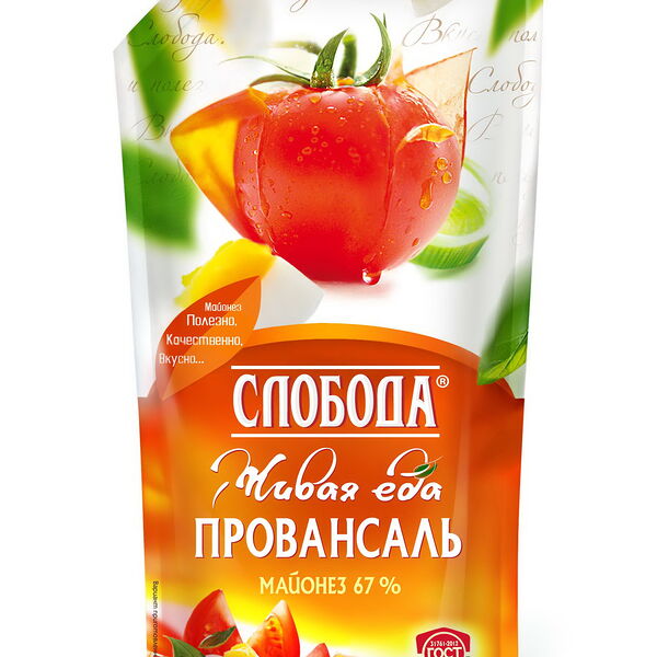 Майонез Провансаль Слобода классич.67% 375г/400мл