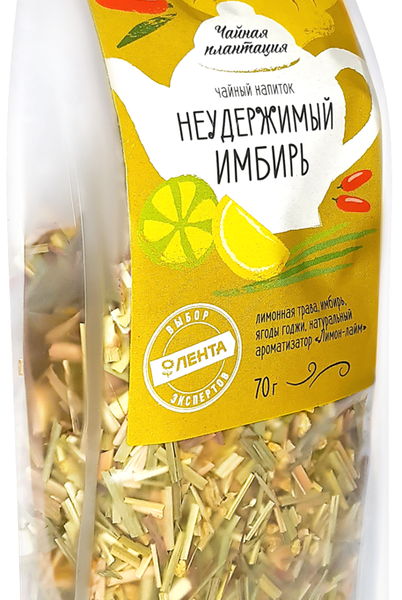 Напиток чайный ЧАЙНАЯ ПЛАНТАЦИЯ Неудержимый имбирь, листовой
