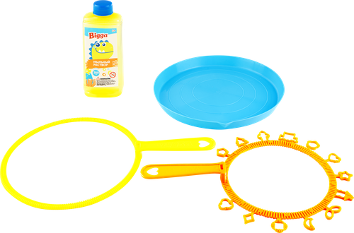 

Набор игровой BIGGA Гигантские мыльные пузыри, 4 предмета