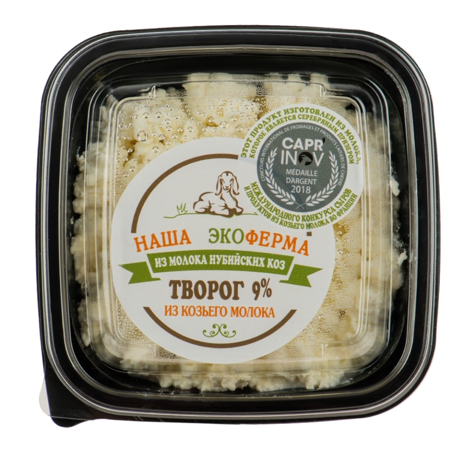 

Творог из козьего молока Наша ЭкоФерма классический 9%