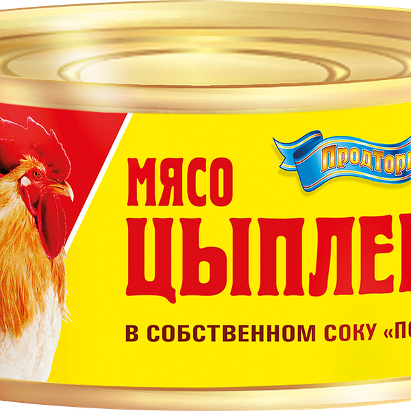 Мясо птицы ТМ ПРОДТОРГ По-советски, в собственном соку, 325г