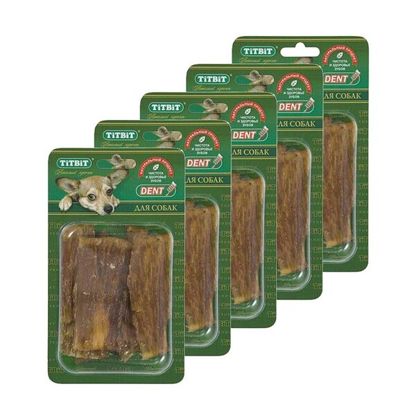Лакомство для собак TITBIT Сухожилия говяжьи малые Б2-М (упаковка - 5 шт)