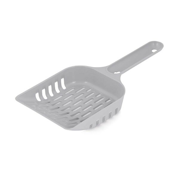 Совок для уборки кошачьего туалета серый