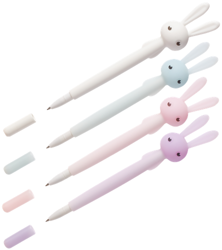 

Ручка шариковая Meshu Cute Rabbit 0.7 мм, софт-тач, синий 1 шт. в ассортименте