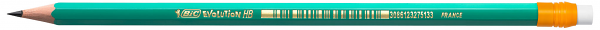Карандаш BIC Evolution чернографитовый c ластиком HB зелёный корпус