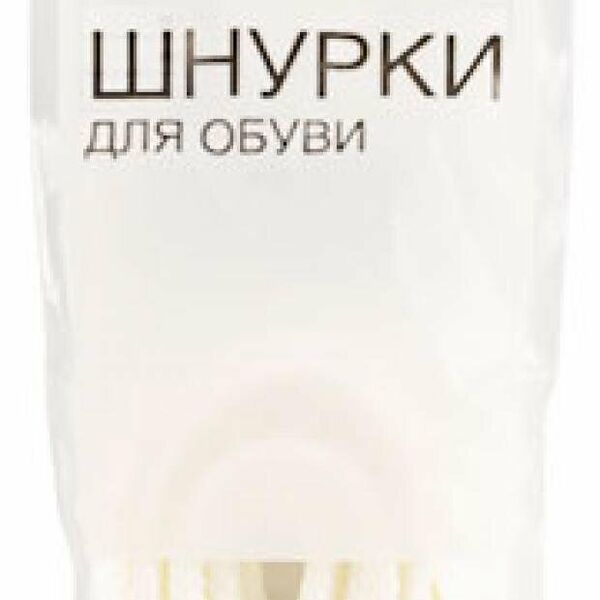 Шнурки для обуви Каждый день белые плоские, 75 см