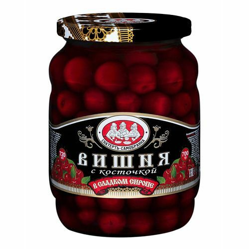 Вишня Скатерть-Самобранка в сиропе с косточкой