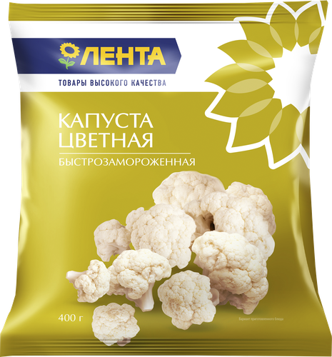 

Капуста цветная замороженная ЛЕНТА, 400г