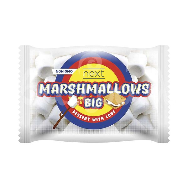 Зефир жевательный Сладкий Снег Next Marshmallows Big 200гр Ваниль