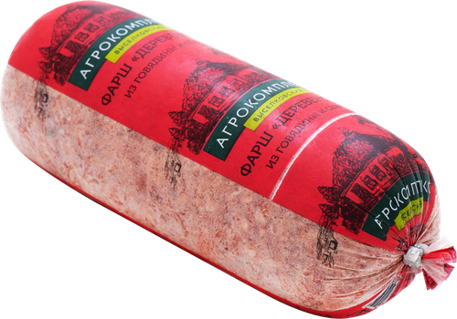 

Фарш из говядины и свинины АГРОКОМПЛЕКС Деревенский, категория Б, замороженный, 700г