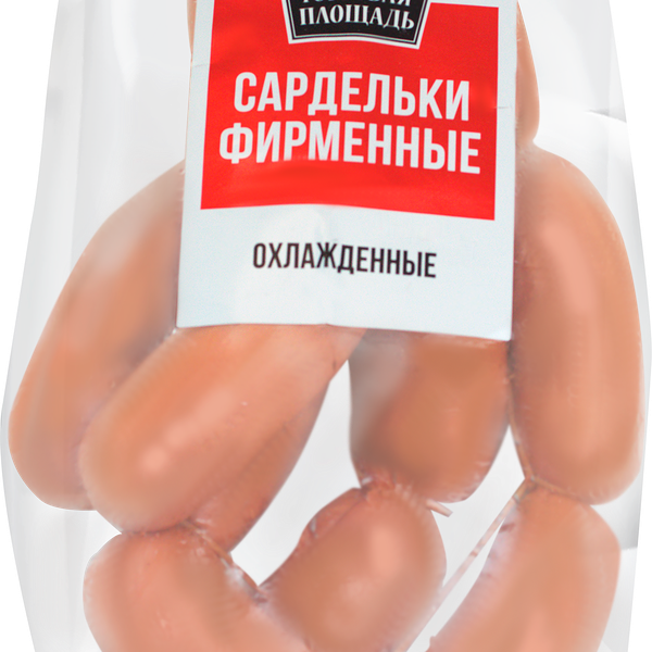 Сардельки ТОРГОВАЯ ПЛОЩАДЬ Фирменные н/о МГС вес до 1.2кг