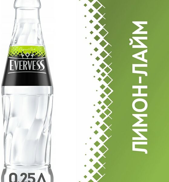 Напиток Evervess Газированный Искрящийся Лимон-Лайм 250мл