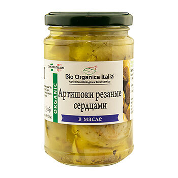 Артишоки резаные сердцами в масле, Bio Organica Italia