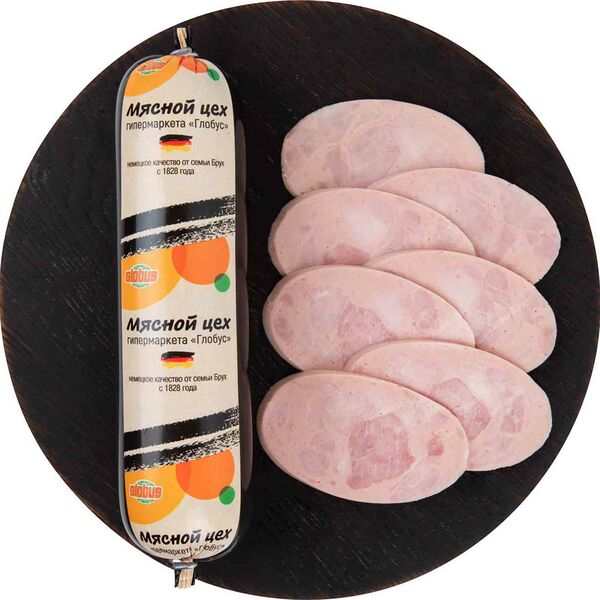 Колбаса варёная Охотничья Глобус в и/о, батон