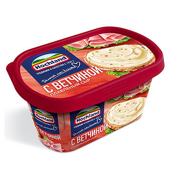 Сыр плавленый Hochland с ветчиной 55%, 400 г