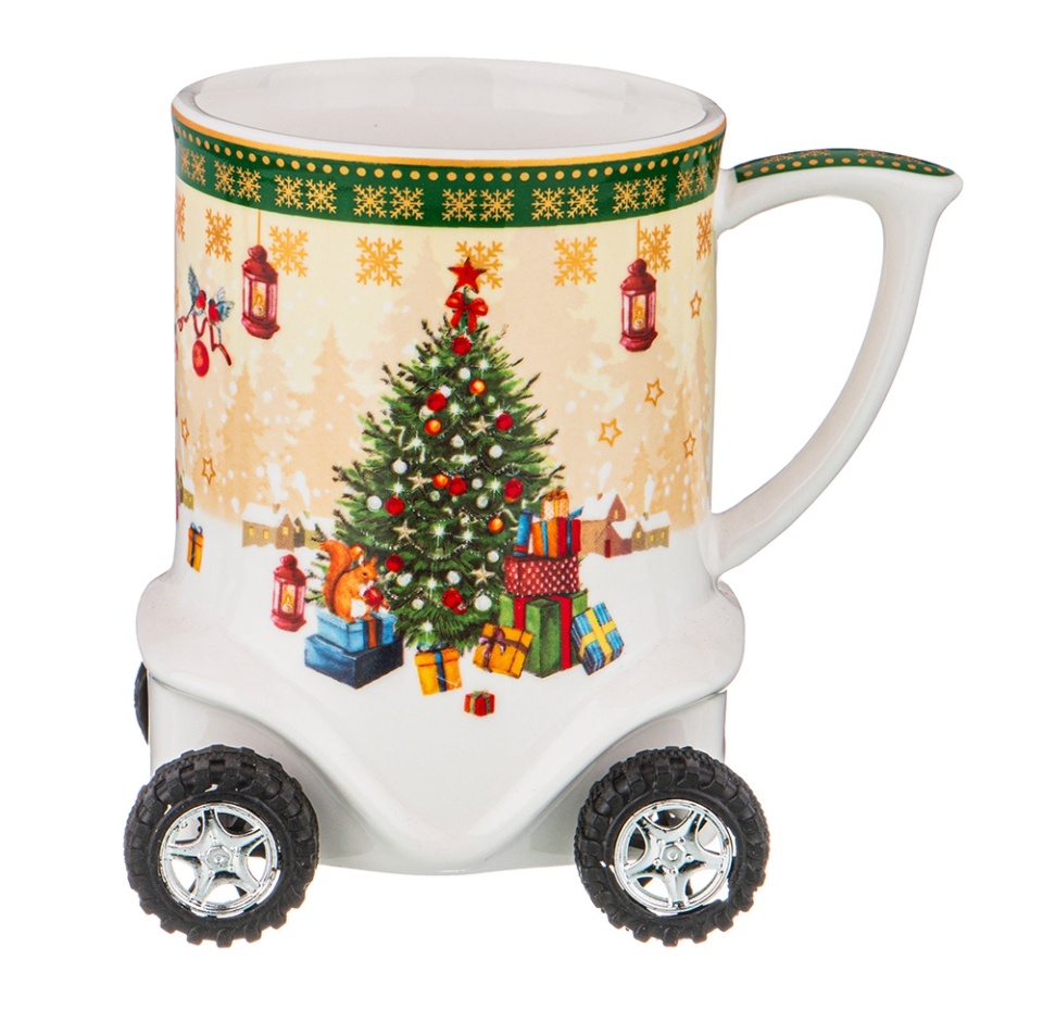 

Кружка на колесиках Lefard дед мороз и снегурочка 350 мл