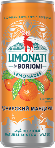 

Напиток газированный Borjomi Limonati Мандарин 0,33 мл