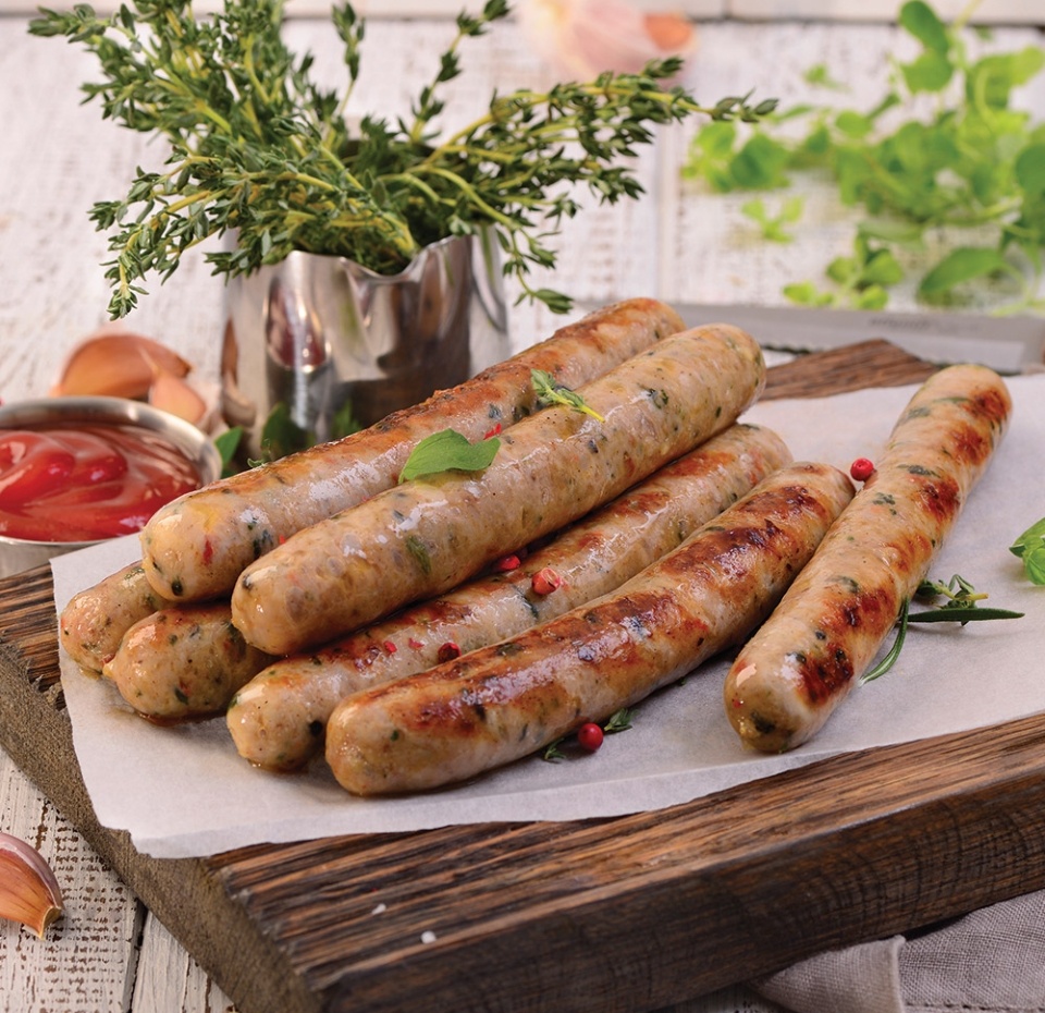 

Колбаски с мясом кролика охлажденные, «Почти готово», 450 г, Россия