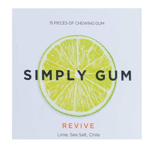 Жевательная резинка Simply Gum Лайм, Чили, Морская соль 30 г, США