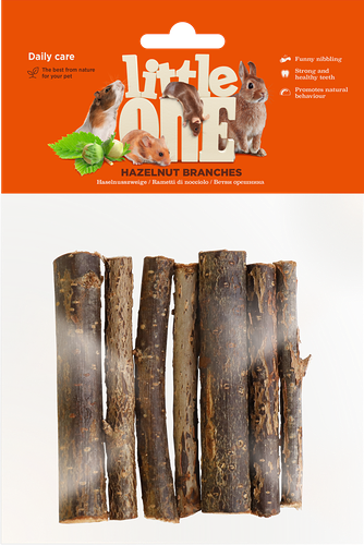 Лакомство для грызунов Little One Ветви орешника 7 шт 80 г