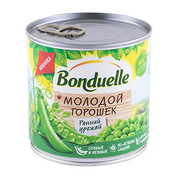 Горошек консервированный Bonduelle, молодой, 400 г