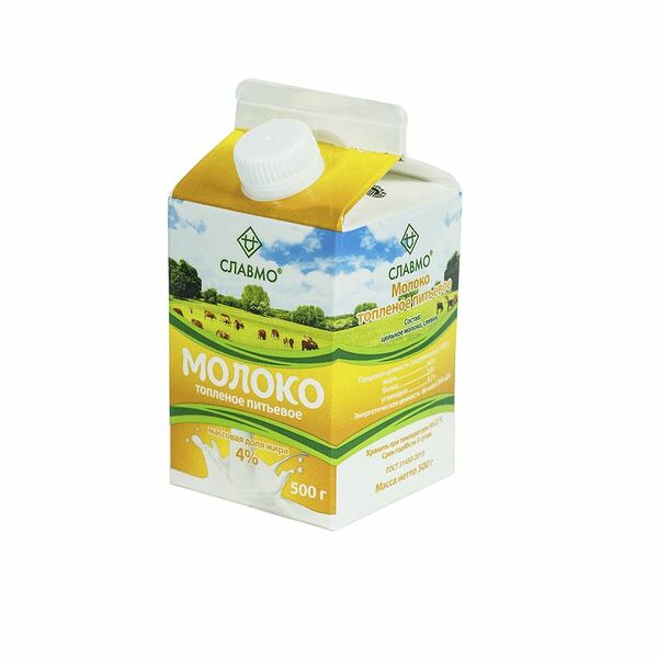 Молоко Славмо топлёное цельное, 3.5%