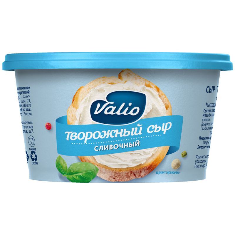 

Сыр творожный Valio Сливочный 70%, 150г