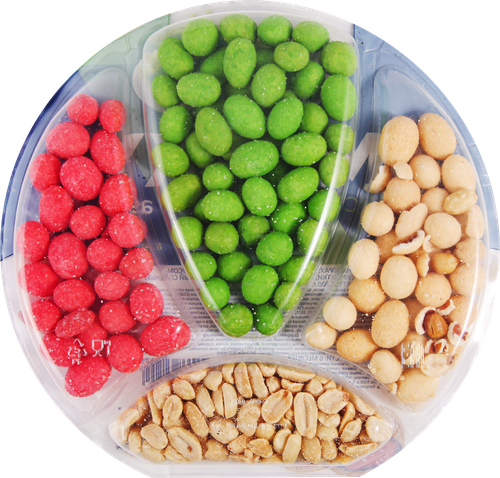 

Арахис SMAKKY Asian mix снековая тарелка, со вкусом васаби, креветки, грибов со сметаной, жареный соленый, 200г