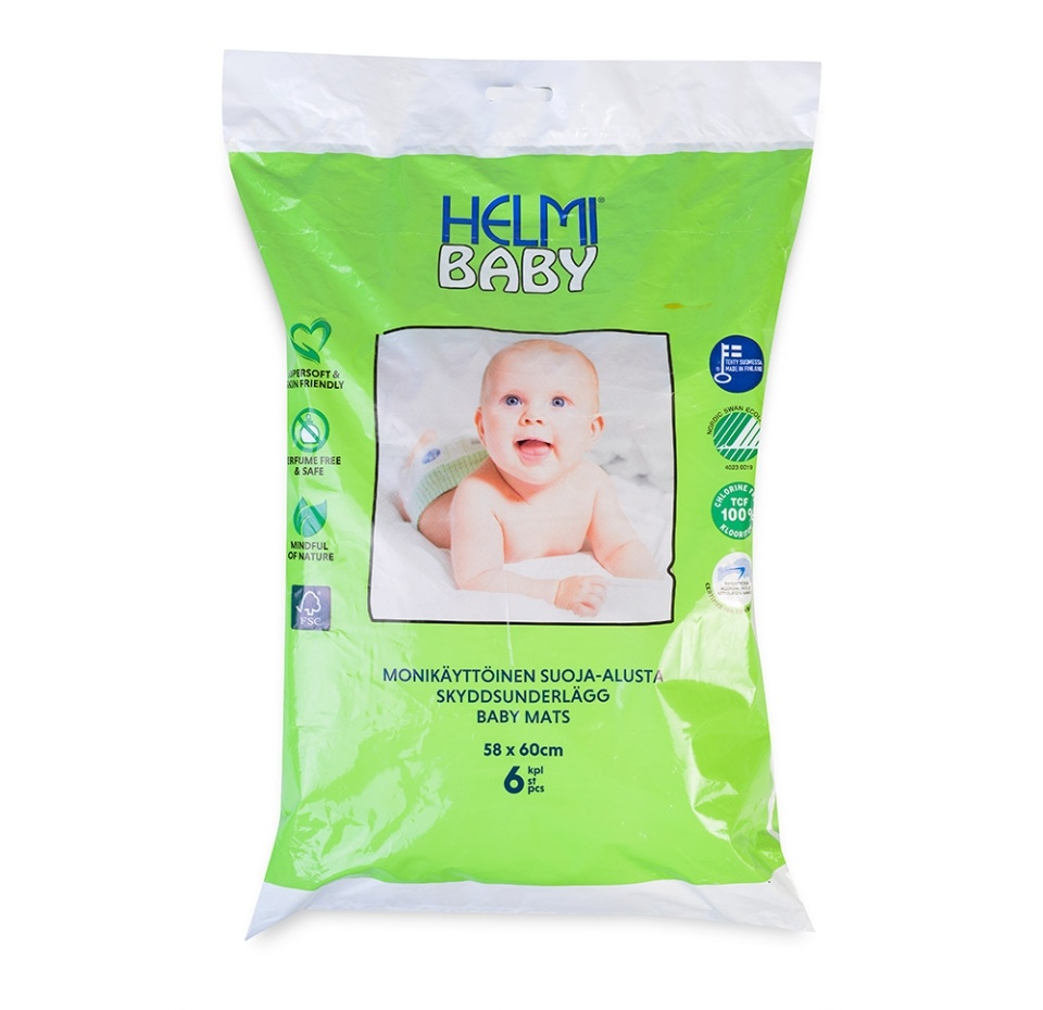 

Пеленки детские 58*60 см, Helmi Baby 6 шт