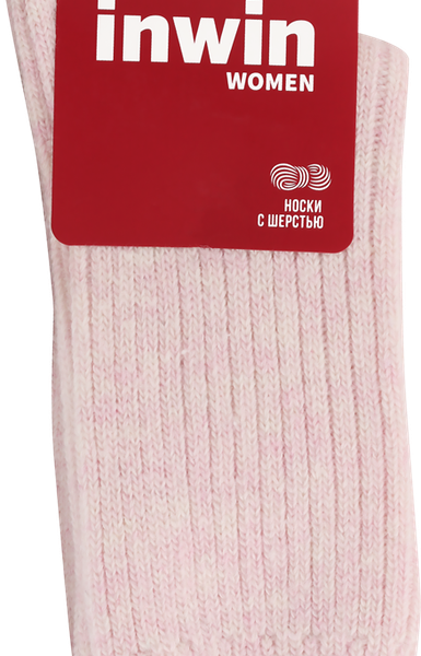 Носки женские INWIN цвет розовый меланж, Арт. EHW17002
