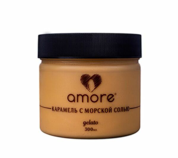 Мороженое молочное Amore Джелато карамель с морской солью 6%, 300мл