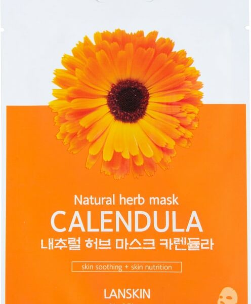 Маска для лица LanSkin тканевая с экстрактом календулы 21г