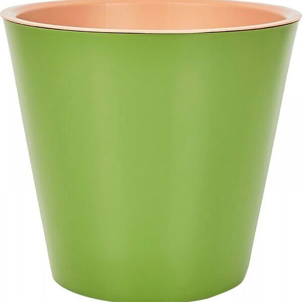 Горшок для цветов InGreen London оливковый c дренажной вставкой 28см 10.5л