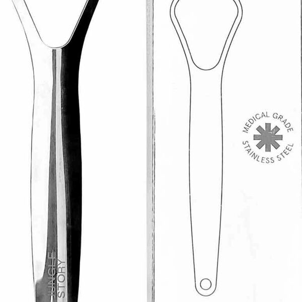 Щетка-скребок для языка Jungle Story из медицинской стали