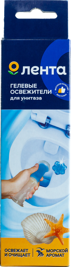 

Гелевый освежитель Лента для унитаза море 37 г
