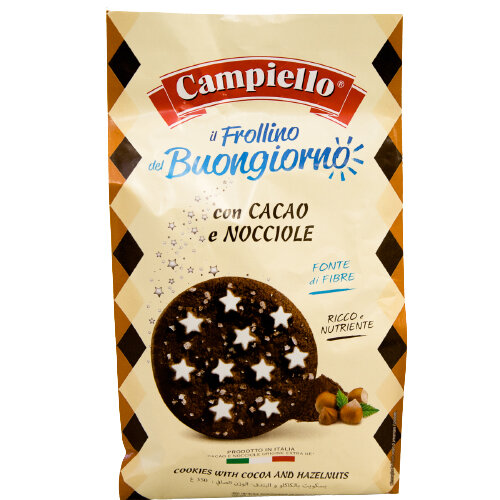 

Печенье песочное Campiello шоколадное с лесными орехами 350 г