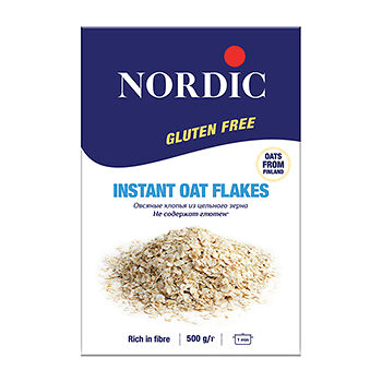 Хлопья Nordic овсяные из цельного зерна без глютена
