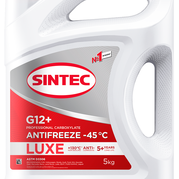 Антифриз LUX (Люкс) G12 -40 5 кг ТМ Sintec (Синтек)