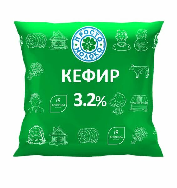 Кефир Просто Молоко 3.2% 430 мл