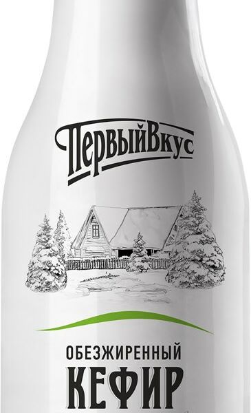Кефир Первый вкус Обезжиренный, 0.1%